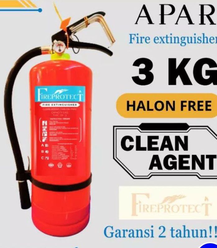 Apar pemadam Liquid clean agent AF11 3kg / hatrone gas / halon free 3 kg