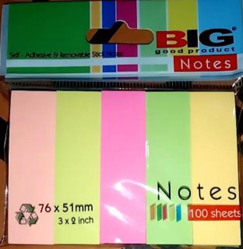 Post It Big Notes 76x51- 5 cut