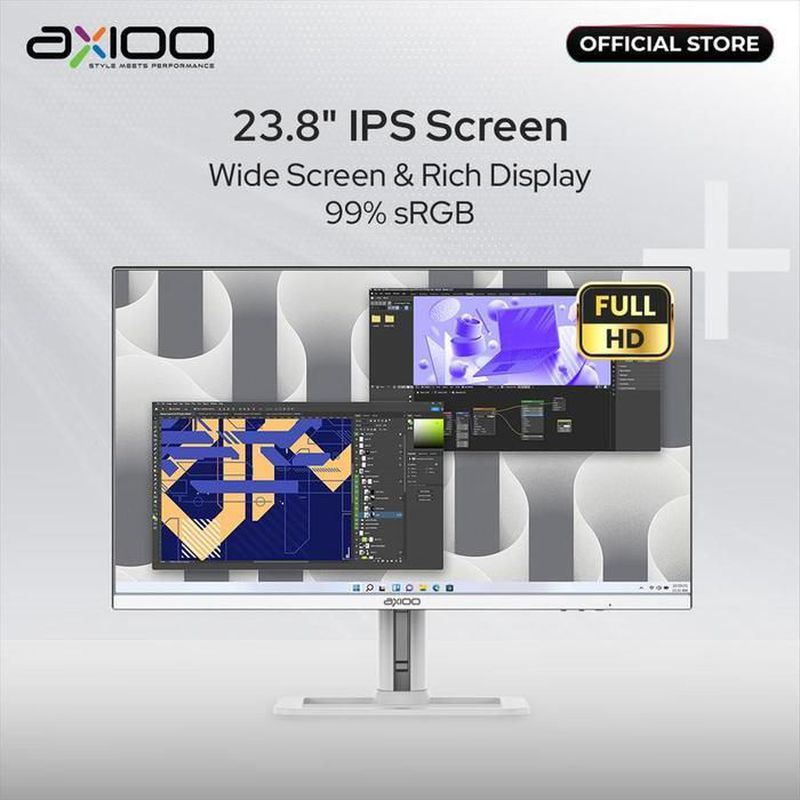 PC AIO AXIOO HYPE FLEX 5+ I5 12450H 16GB 512GB W11 23.8FHD IPS WHT