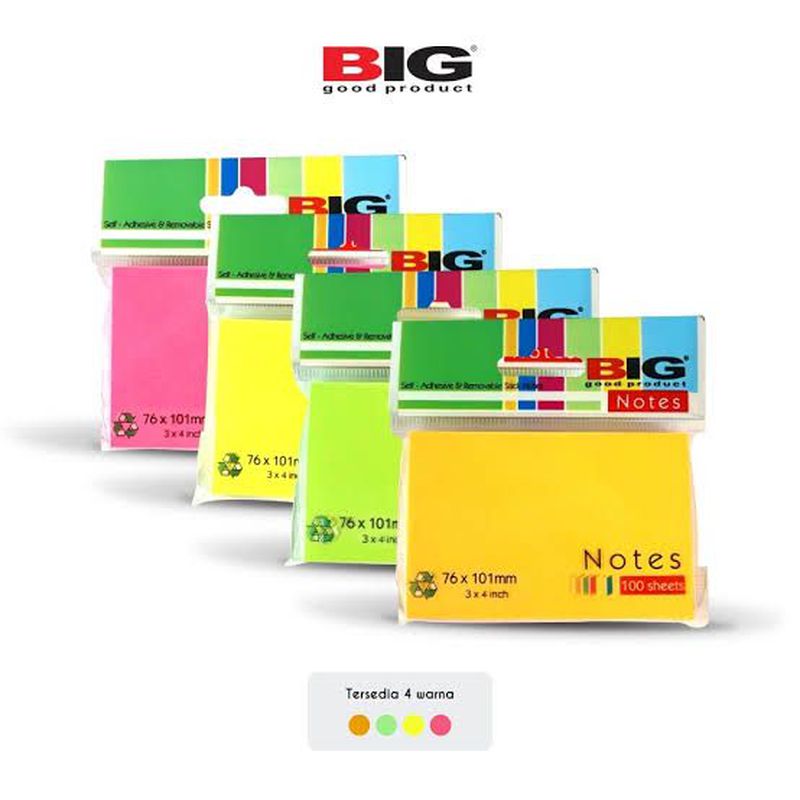 POST IT / STIKY NOTE 76 x 101 - Hijau Muda