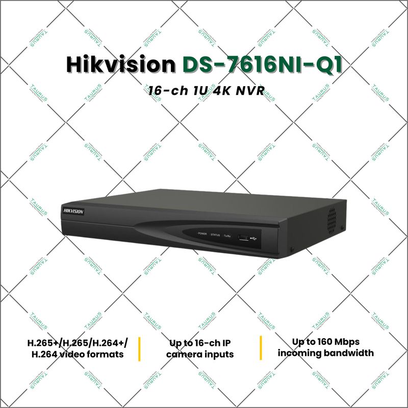 Hikvision DS-7616NI-Q1 16 Channel NVR Network Video Recorder for CCTV