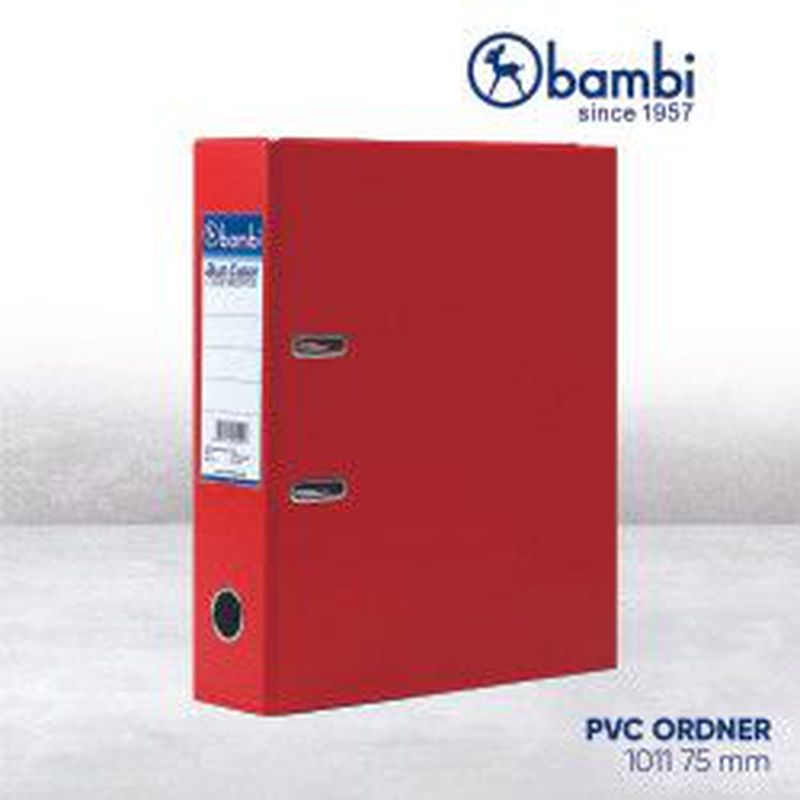 Map Ordner Bambi ( Ordner PVC Ring Mekanik ) Merah.