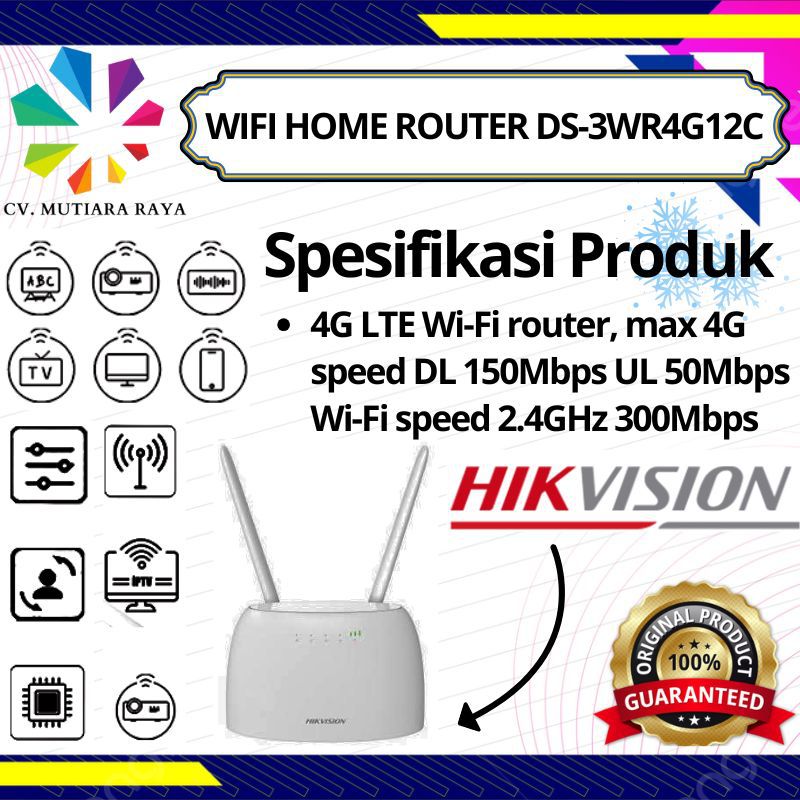 WIFI HOME ROUTER DS-3WR4G12C