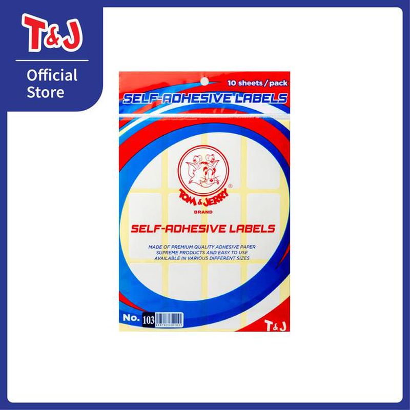 T&J Self-Adhesive Labels No. 103