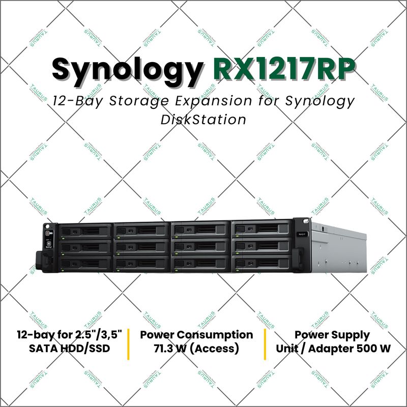 Synology RX1217RP 12-Bay Storage Expansion for Synology DiskStation