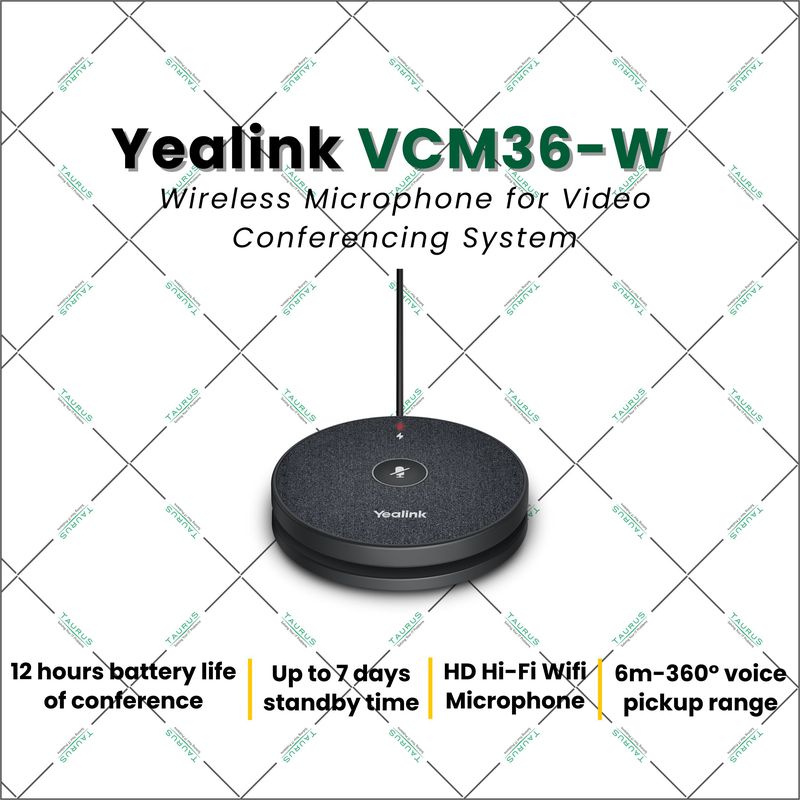 Yealink VCM-36W Wireless Microphone for Video Conferencing System