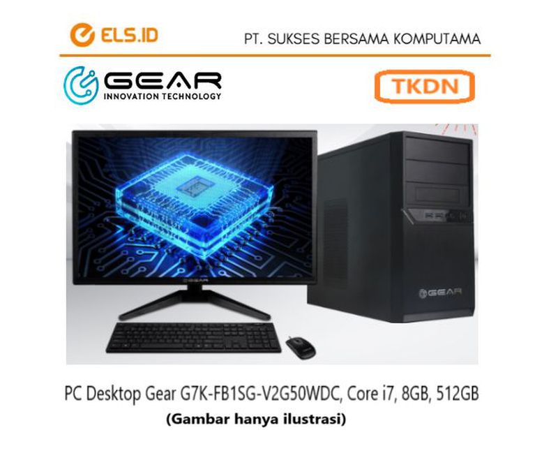 PC Desktop Gear PC G7K-FB1SG-V2G50WDC
