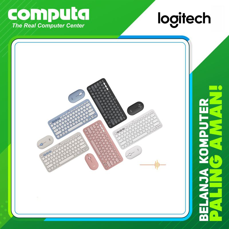 Keyboard Mouse LOGITECH PEBBLE Combo