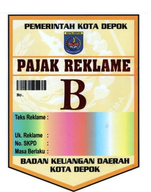 Stiker Pemasangan Reklame Besar