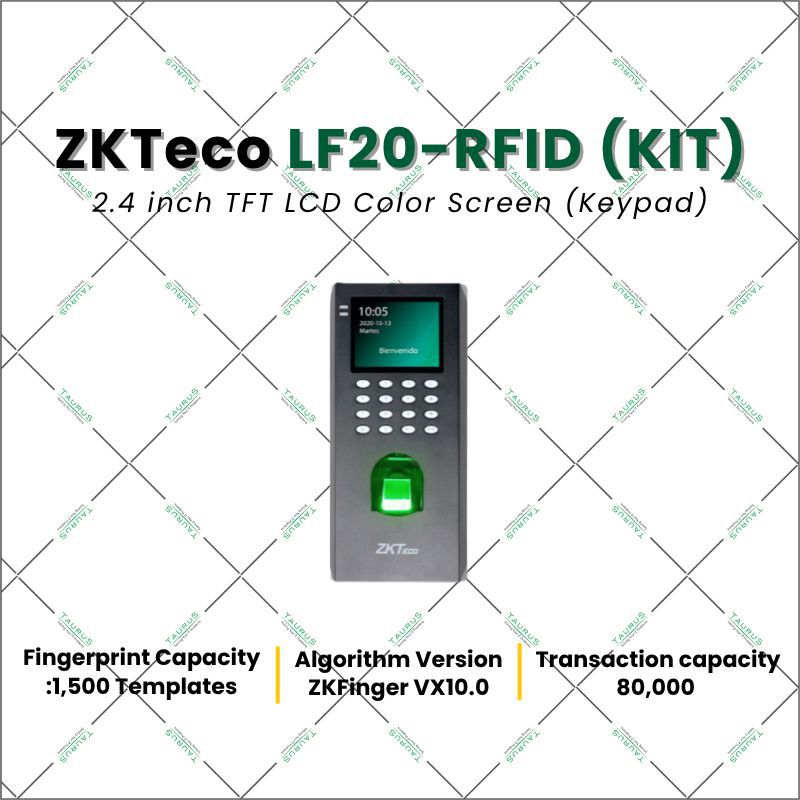 ZKTeco LF20-RFID KIT 2.4 inch TFT LCD Color Screen keypad