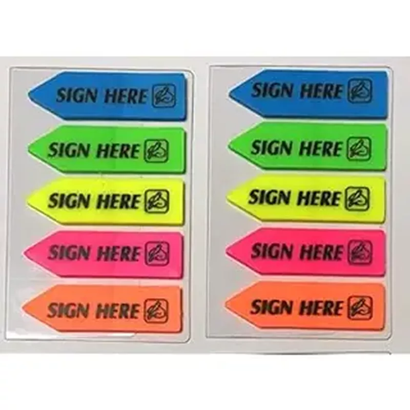 Post it sign here 654 warna
