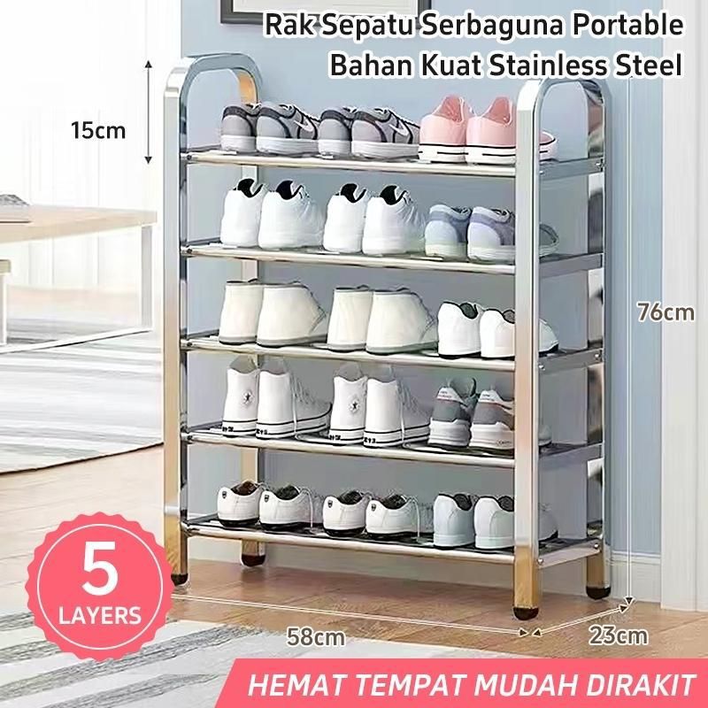 Rak Sepatu Stainless Steel