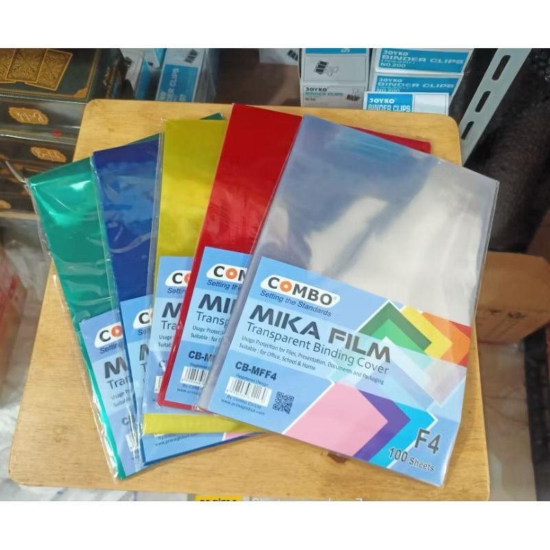 PLASTIK MIKA JILID BENING/WARNA
