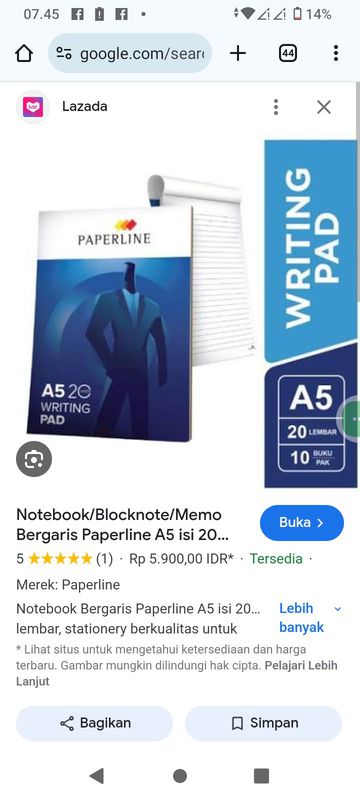 Block Note Paperline