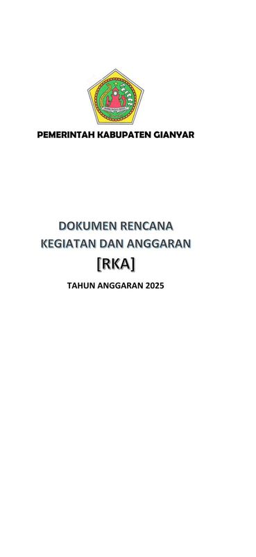 Cetak Dokumen RKA