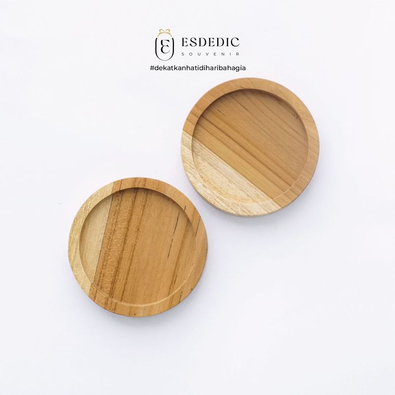 Coaster Kayu Jati Cekung