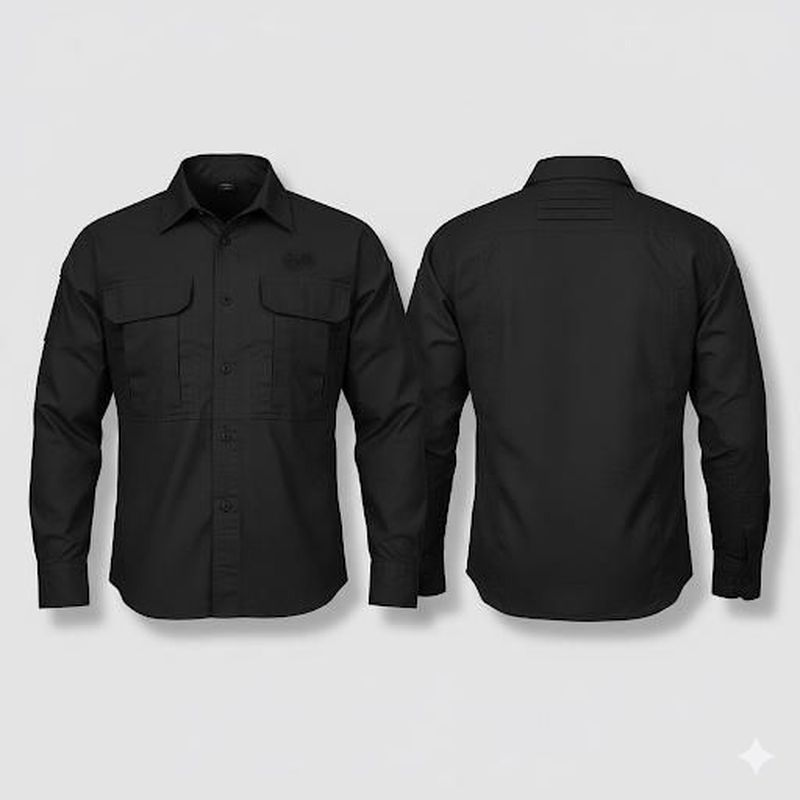 KEMEJA PDL CUSTOM - S - Abu-Abu