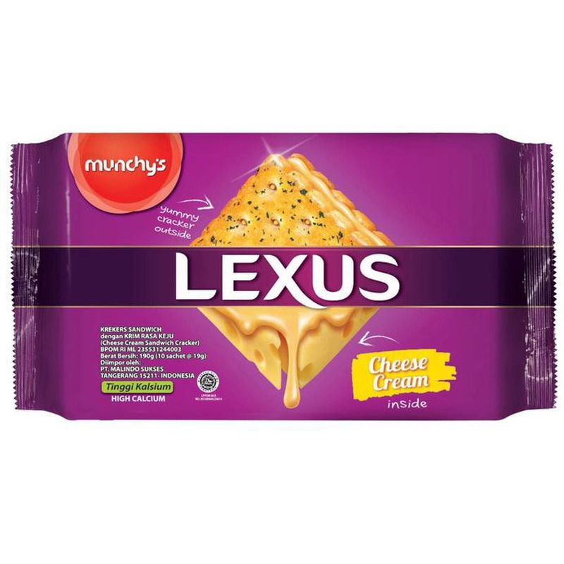 LEXUS BISKUIT CRACKERS 190 GR - - LEMON