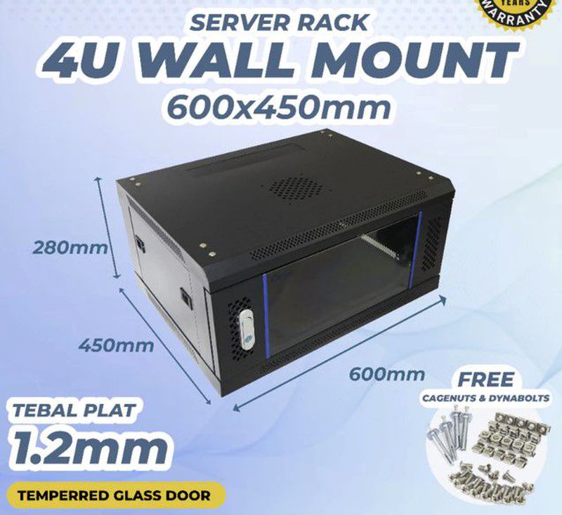 Rack Walmount 4U
