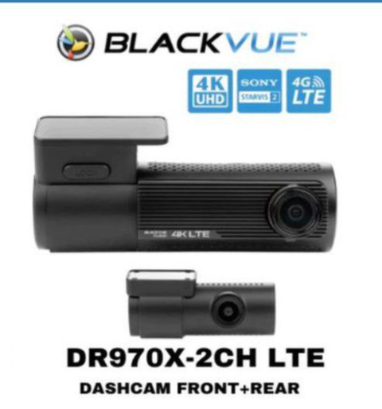 BLACKVUE DR970X-2CH LTE 4K UHD Dash Cam Mobil Front + Rear