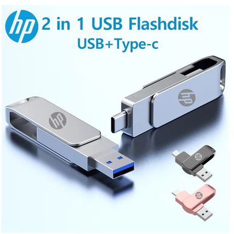 HP U502 USB Flashdisk TYPE-C Kecepatan Tinggi: 256GB