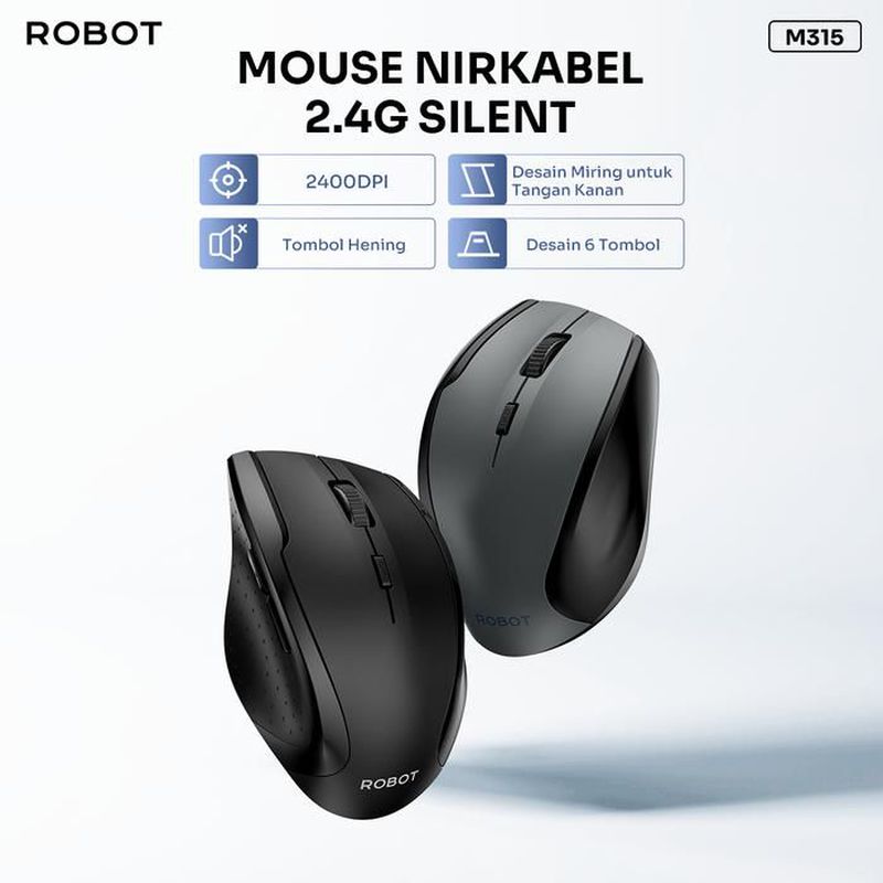 Robot Mouse wireless silent click M315