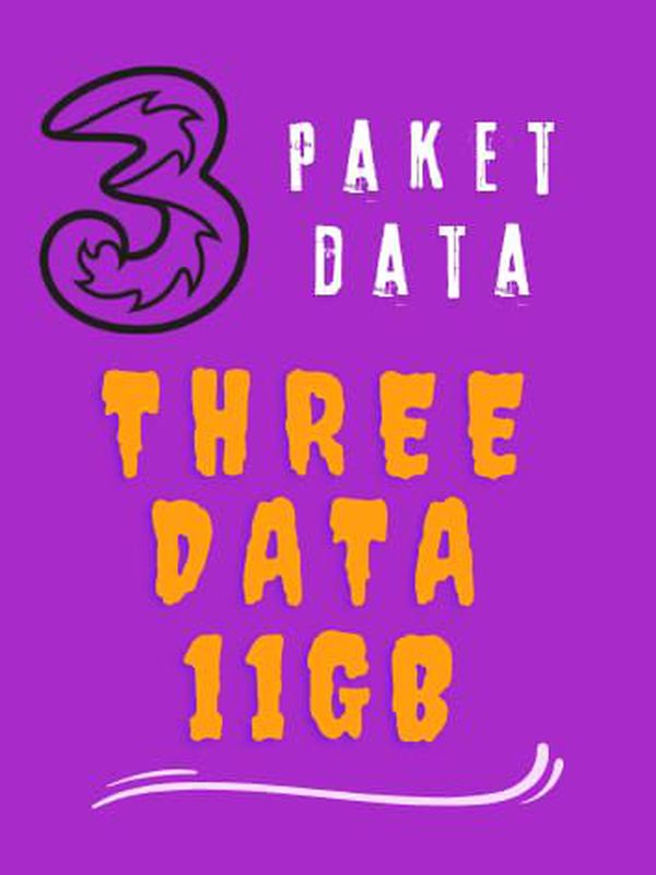 Paket Data Three 11GB