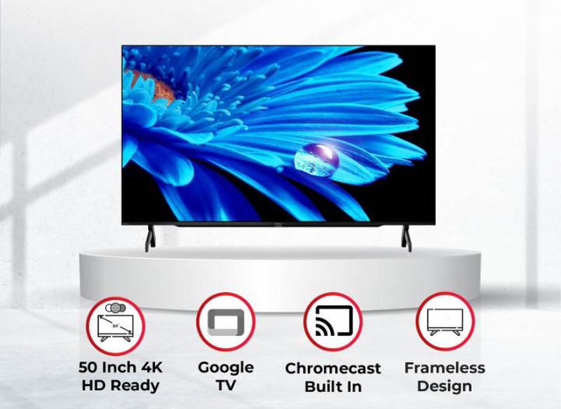 SHARP 50 Inch 4K Frameless Google TV 4T-C50FK1I - UNIT ONLY
