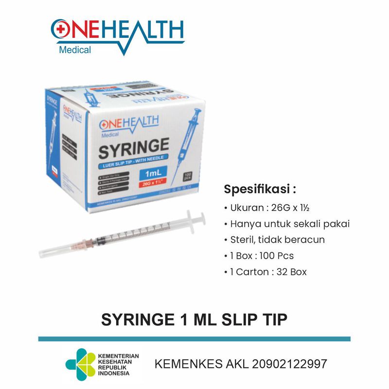 Syringe 1cc Onehealth
