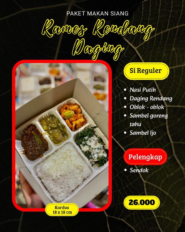 Si Reguler Rendang Daging
