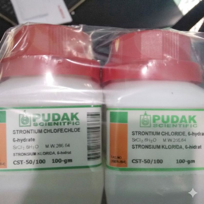 Strontium Chloride Hexahydrate (SrCl2) 100 Gram - Pudak Scientific CST ...
