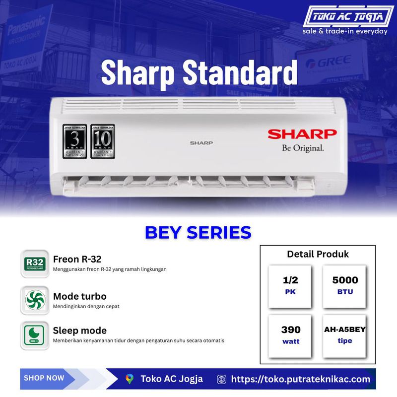 AC SHARP STANDARD 1/2 PK (A5BEY)