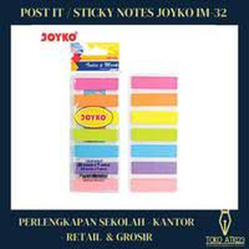 Post it Joyko IM-32 adalah jenis kertas catatan tempel (sticky notes ...