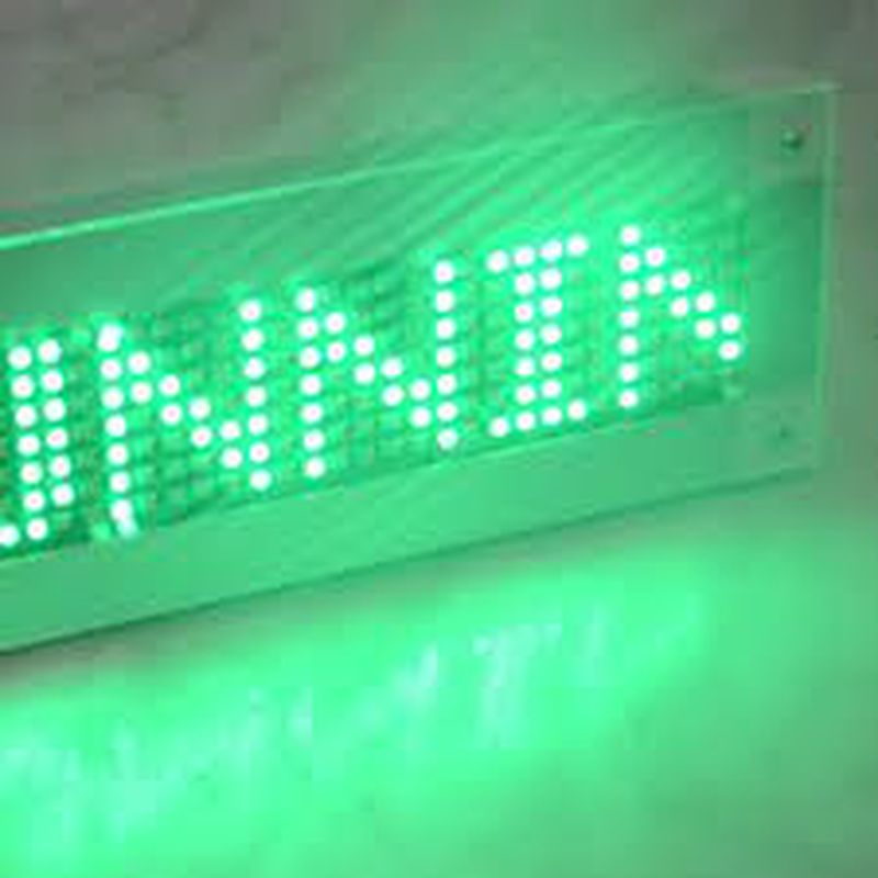 RUNNING TEXT 260X36 LED HIJAU