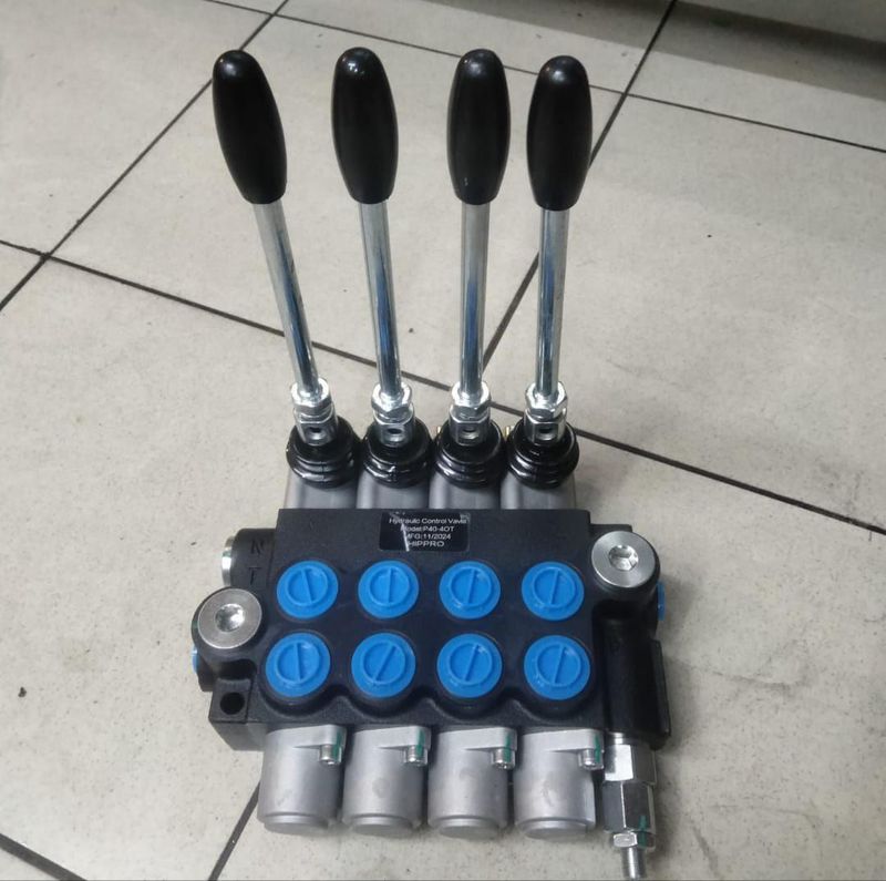 Hand valve control 4 tuas 250Bar Spring