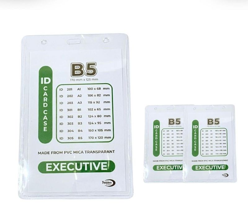 Plastik Name Tag ID Card Ukuran B5 per pack