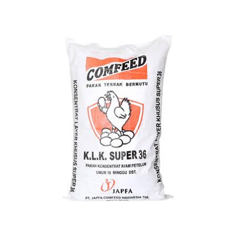 PAKAN AYAM PETELUR COMFEED KLK 36 SUPER per zak 50kg