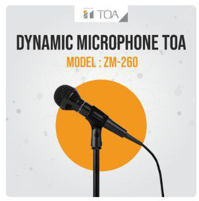 DYNAMIC MICROPHONE TOA MODEL ZM-260