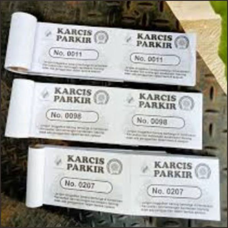 KARCIS RETRIBUSI KEBERSIHAN WARUNG