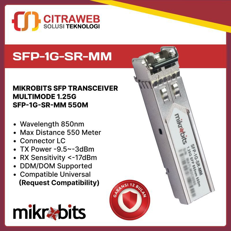 Mikrobits SFP Transceiver SFP-1G-SR-MM