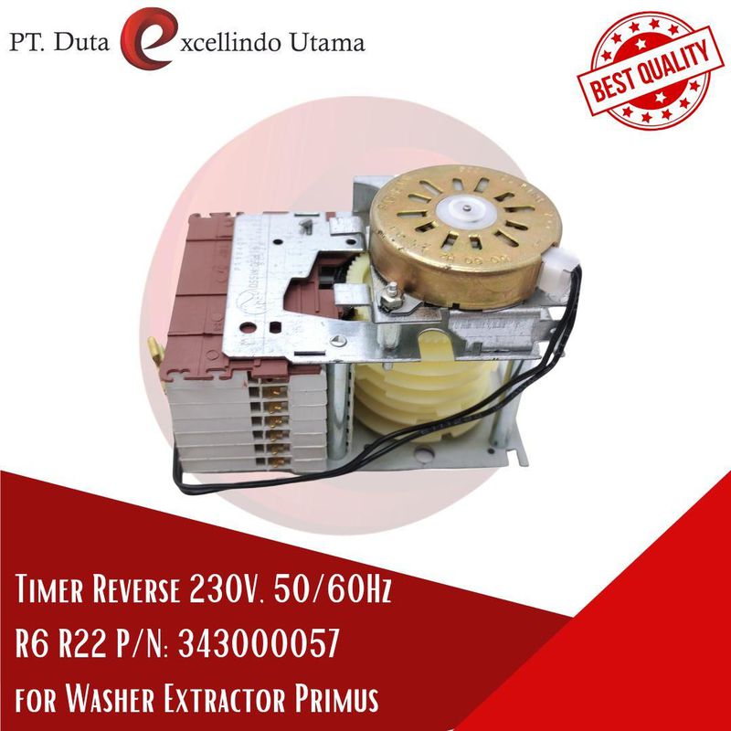 Timer Reverse 230V, 50/60Hz R6 R22 for Washer Extractor Primus - Washer ...