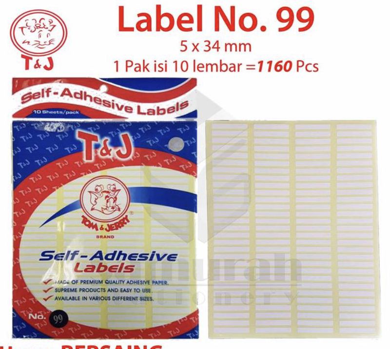 stiker label no.99