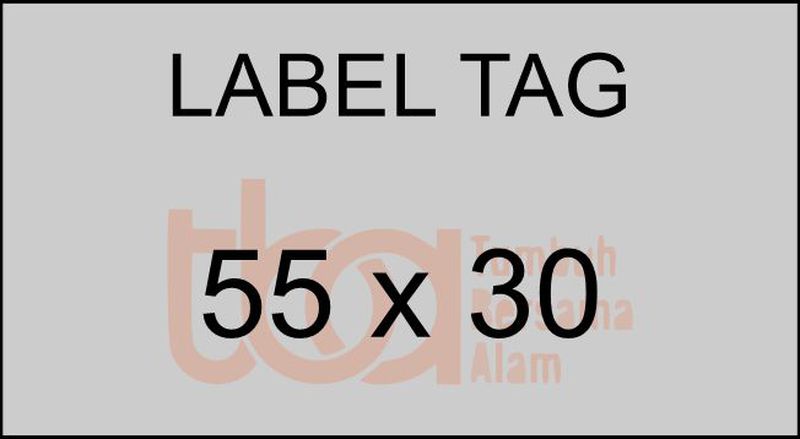LABEL TAG ( 55 x 30 cm )