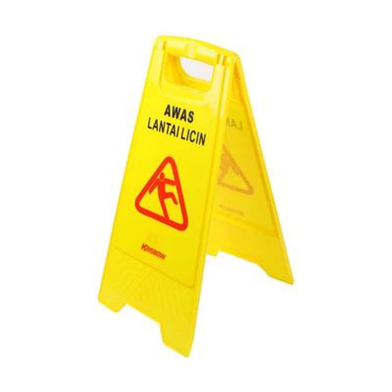 FLOOR SIGN AWAS LANTAI LICIN