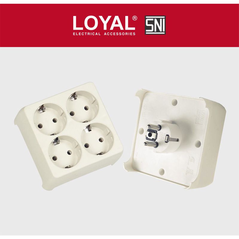 Stop Kontak Multi 4 lobang