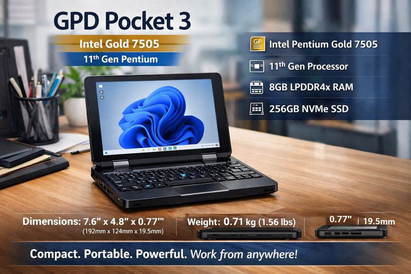 GPD Pocket 3 Latest edition (Pre Order 7 Hari)