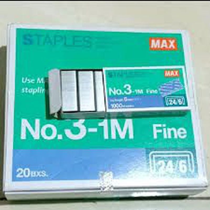 Isi Staples Sedang No. 3, Isi 20 Box