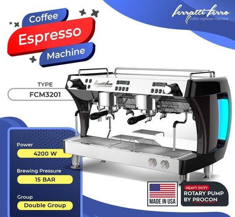 Mesin Kopi Ferratti Ferro Espresso Machine/ Coffee Maker FCM3201