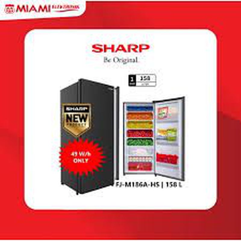 Sharp Standing Freezer FJ-M186A-HS (6 Rak)