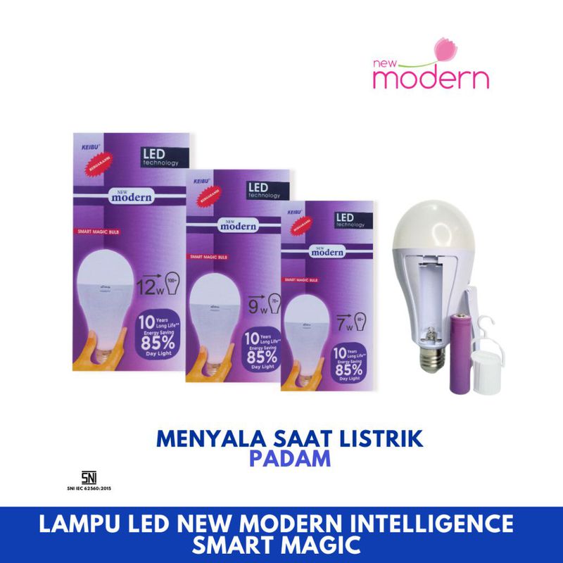 LAMPU LED MAGIC EMERGENCY NEW MODERN - 12W